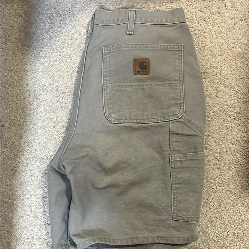 Carhartt Gray Cargo Shorts Rugged Design